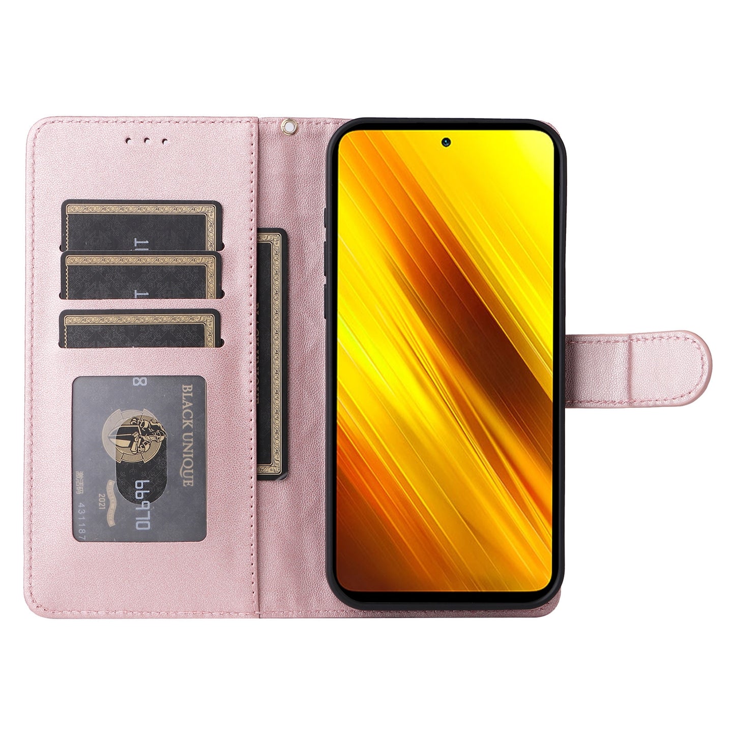 Xiaomi Poco X3 NFC Diamond Lattice Leather Flip Phone Case - Durable and Convenient Holder with Precision Cutouts