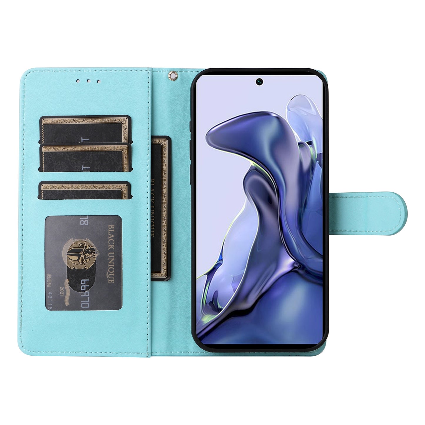 For Xiaomi 11T / 11T Pro Diamond Lattice Leather Flip Phone Case - Durable and Convenient Holder with Precision Cutouts