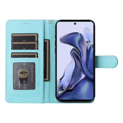 For Xiaomi 11T / 11T Pro Diamond Lattice Leather Flip Phone Case - Durable and Convenient Holder with Precision Cutouts