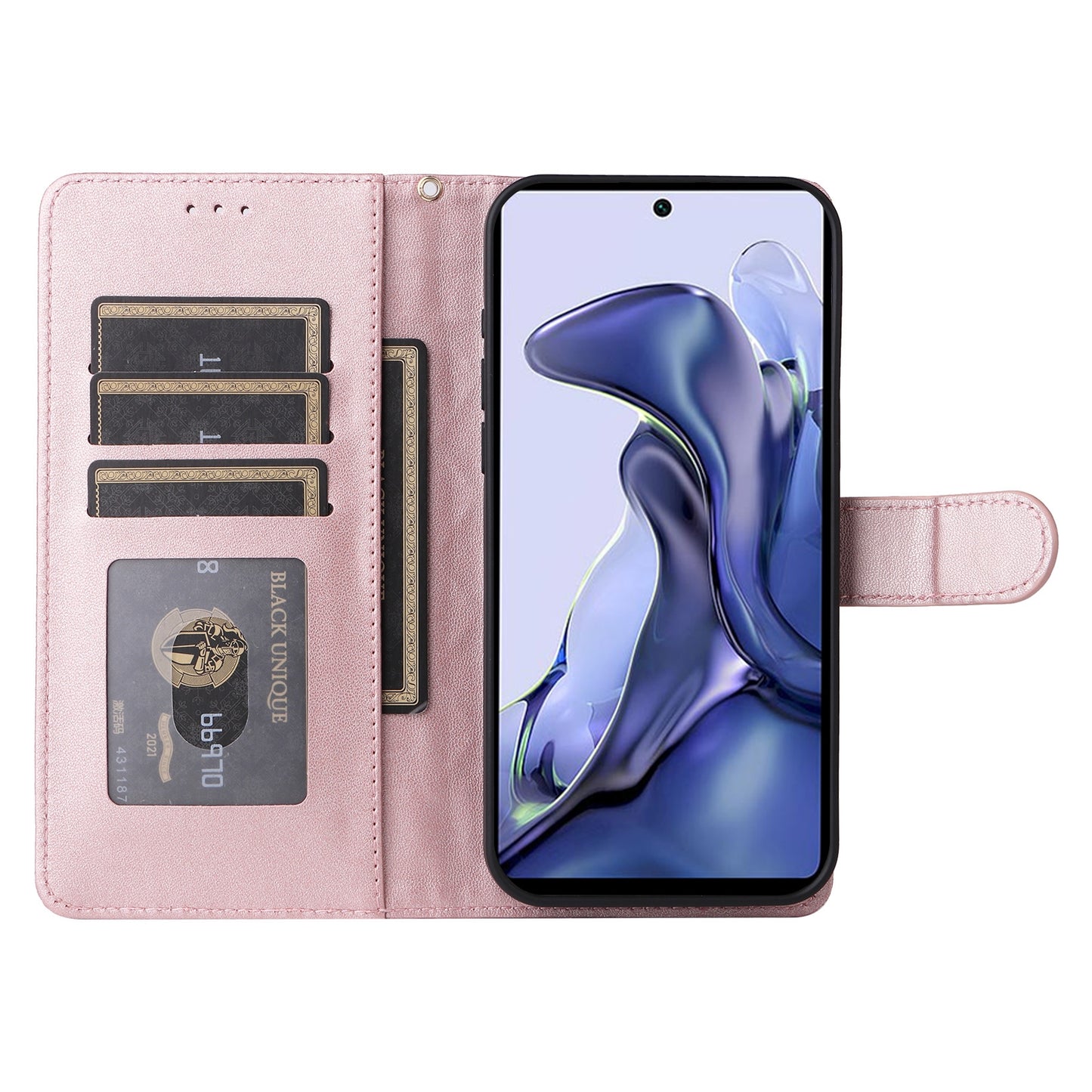 For Xiaomi 11T / 11T Pro Diamond Lattice Leather Flip Phone Case - Durable and Convenient Holder with Precision Cutouts