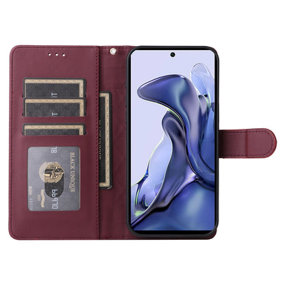 For Xiaomi 11T / 11T Pro Diamond Lattice Leather Flip Phone Case - Durable and Convenient Holder with Precision Cutouts