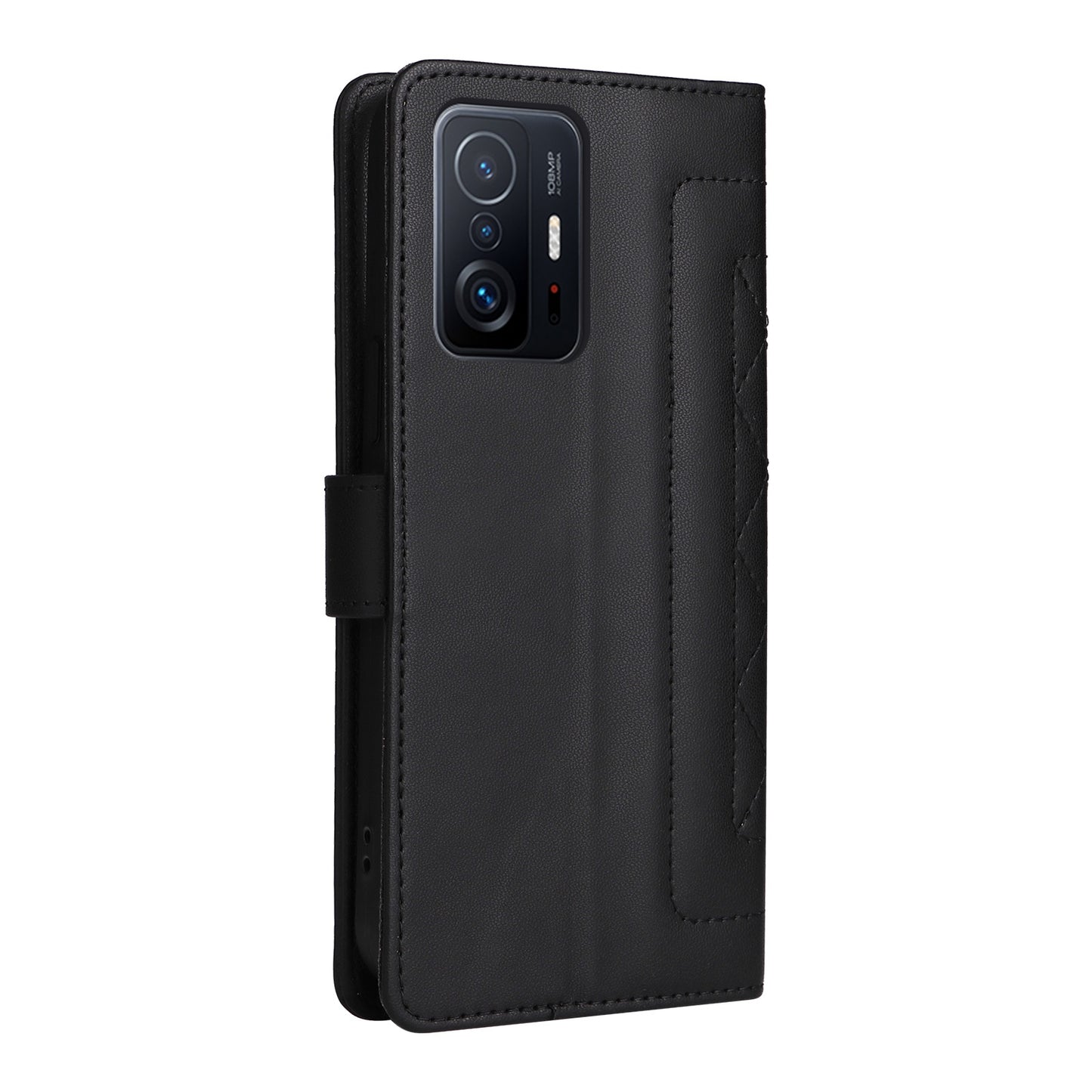 For Xiaomi 11T / 11T Pro Diamond Lattice Leather Flip Phone Case - Durable and Convenient Holder with Precision Cutouts