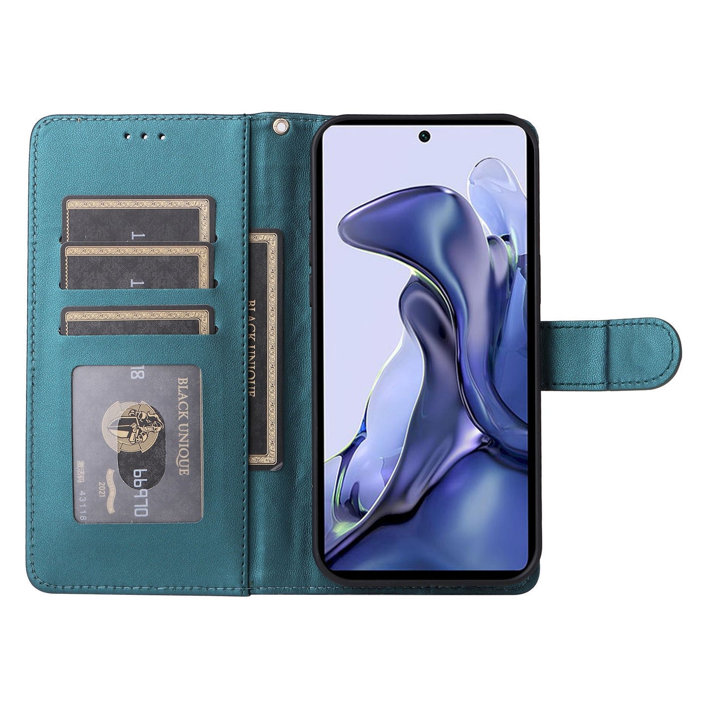 For Xiaomi 11T / 11T Pro Diamond Lattice Leather Flip Phone Case - Durable and Convenient Holder with Precision Cutouts
