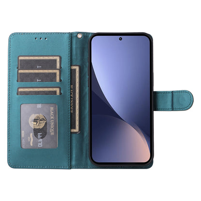 For Xiaomi 12 / 12X Diamond Lattice Leather Flip Phone Case - Durable and Convenient Holder with Precision Cutouts