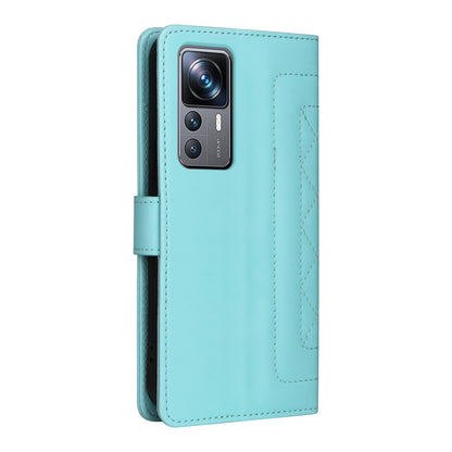 Xiaomi 12T / 12T Pro Diamond Lattice Leather Flip Phone Case - Durable and Convenient Holder with Precision Cutouts