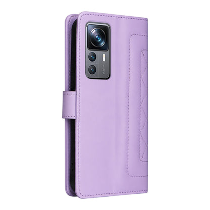 Xiaomi 12T / 12T Pro Diamond Lattice Leather Flip Phone Case - Durable and Convenient Holder with Precision Cutouts
