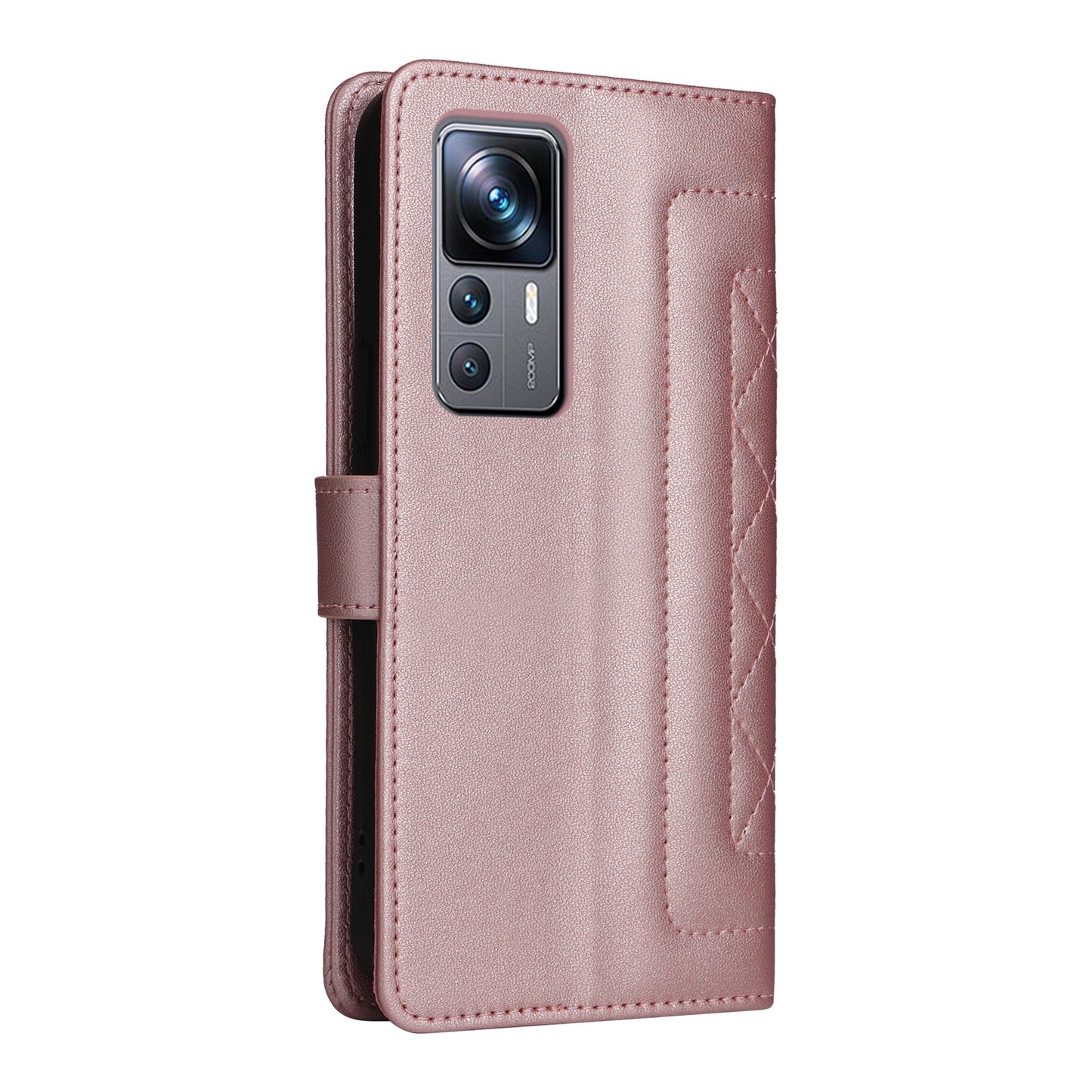 Xiaomi 12T / 12T Pro Diamond Lattice Leather Flip Phone Case - Durable and Convenient Holder with Precision Cutouts
