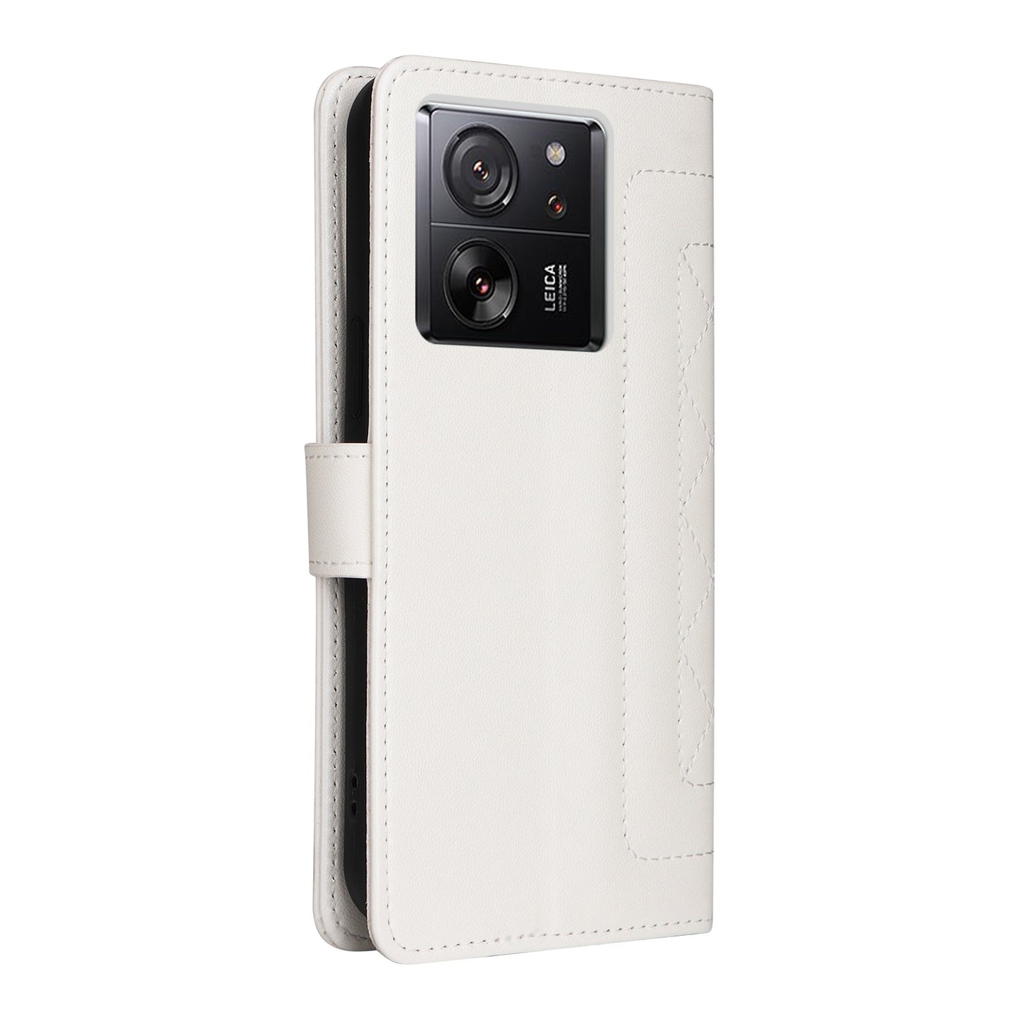 Xiaomi 13T / 13T Pro Diamond Lattice Leather Flip Phone Case - Durable and Convenient Holder with Precision Cutouts