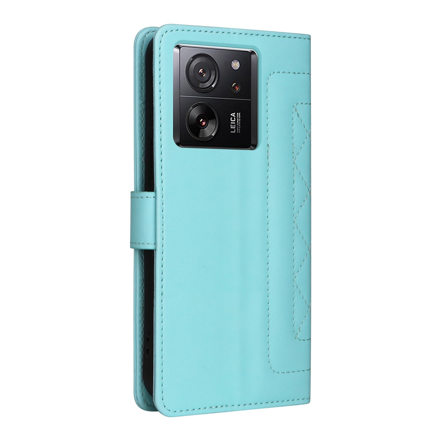 Xiaomi 13T / 13T Pro Diamond Lattice Leather Flip Phone Case - Durable and Convenient Holder with Precision Cutouts