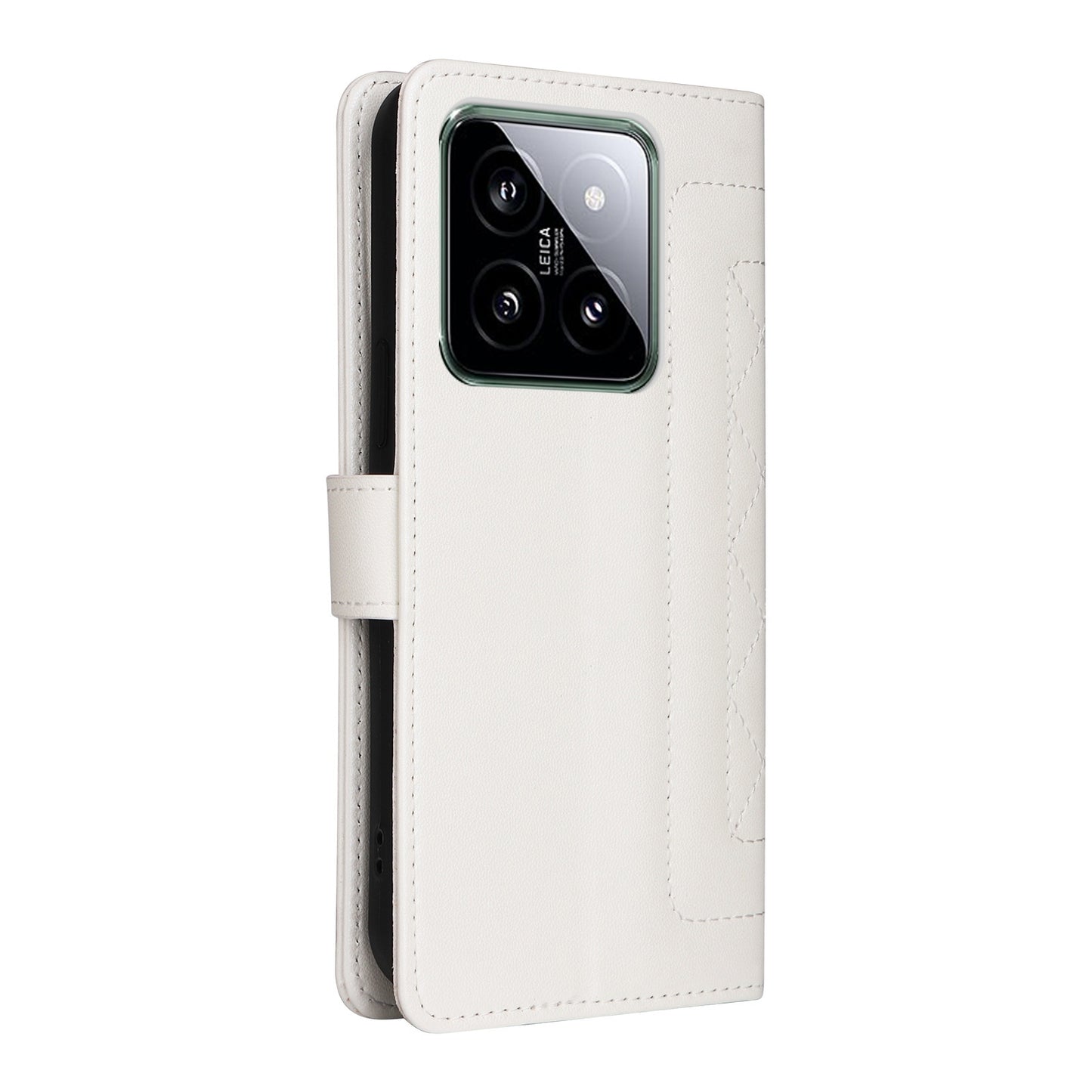 Xiaomi 14 5G Diamond Lattice Leather Flip Phone Case - Durable and Convenient Holder with Precision Cutouts