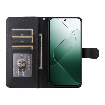 Xiaomi 14 5G Diamond Lattice Leather Flip Phone Case - Durable and Convenient Holder with Precision Cutouts
