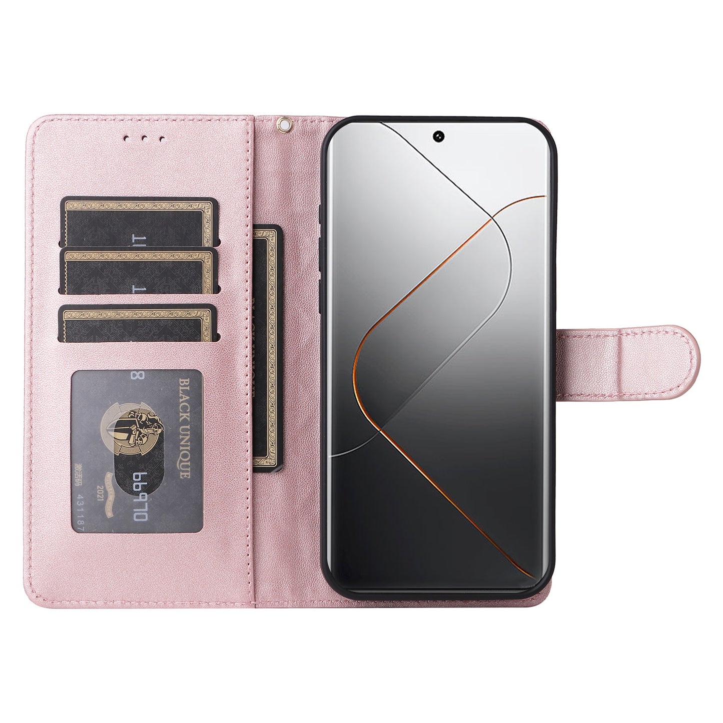 Xiaomi 14 Pro 5G Diamond Lattice Leather Flip Phone Case - Durable and Convenient Holder with Precision Cutouts