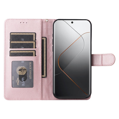 Xiaomi 14 Pro 5G Diamond Lattice Leather Flip Phone Case - Durable and Convenient Holder with Precision Cutouts