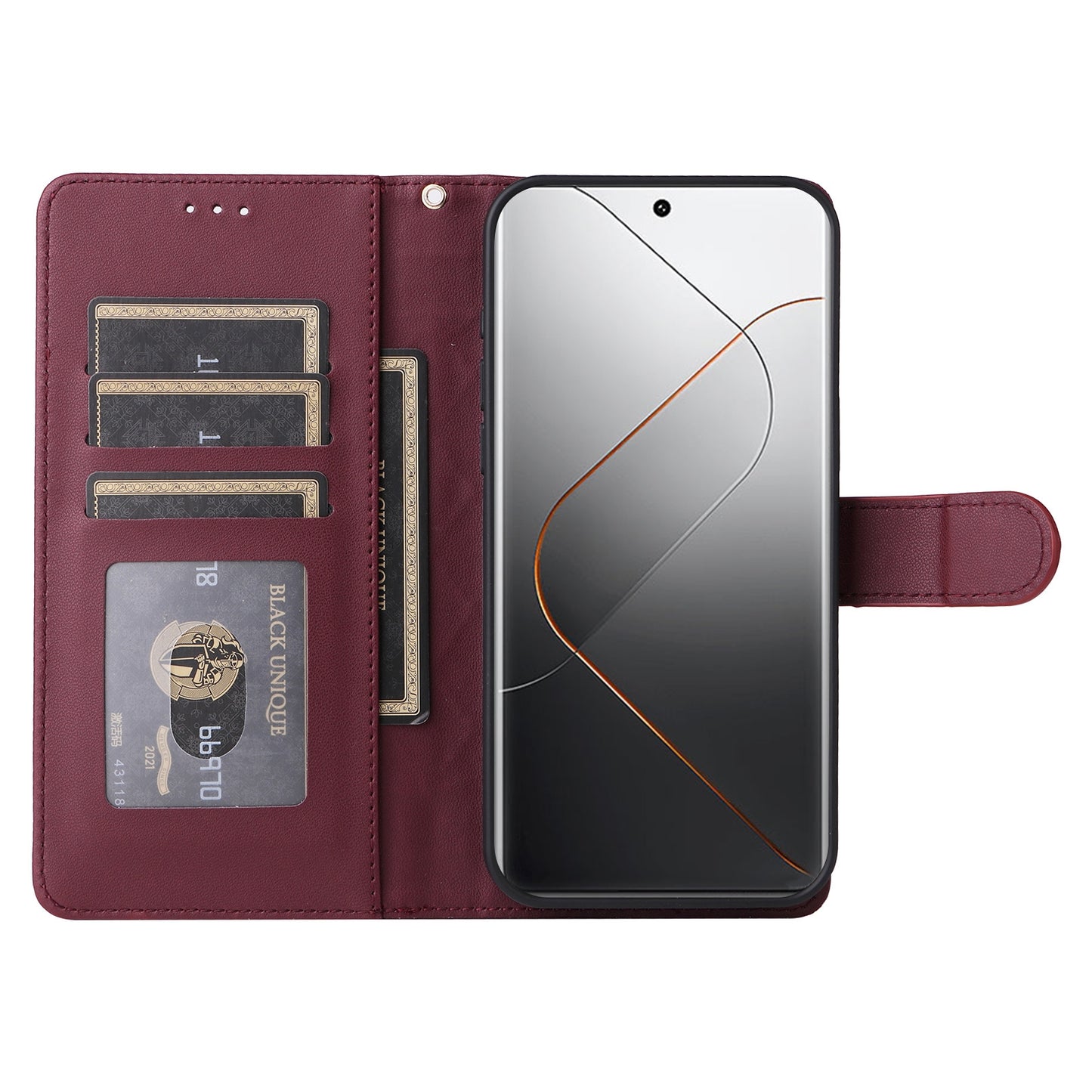 Xiaomi 14 Pro 5G Diamond Lattice Leather Flip Phone Case - Durable and Convenient Holder with Precision Cutouts