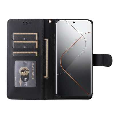 Xiaomi 14 Pro 5G Diamond Lattice Leather Flip Phone Case - Durable and Convenient Holder with Precision Cutouts