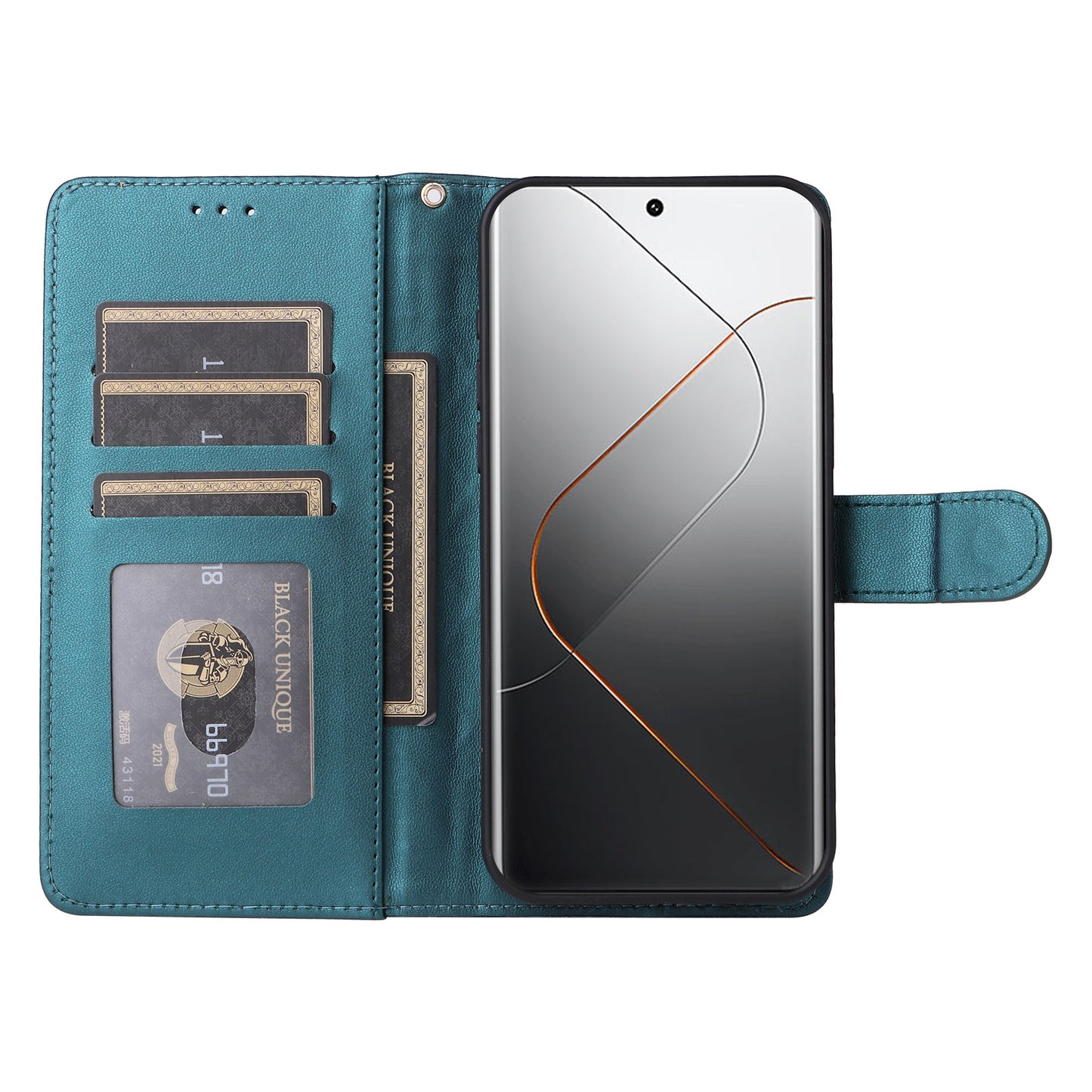 Xiaomi 14 Pro 5G Diamond Lattice Leather Flip Phone Case - Durable and Convenient Holder with Precision Cutouts