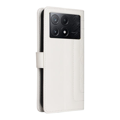 Xiaomi Poco X6 Pro 5G Diamond Lattice Leather Flip Phone Case - Durable and Convenient Holder with Precision Cutouts