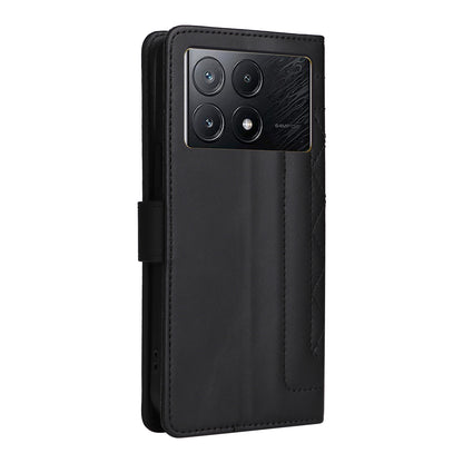 Xiaomi Poco X6 Pro 5G Diamond Lattice Leather Flip Phone Case - Durable and Convenient Holder with Precision Cutouts