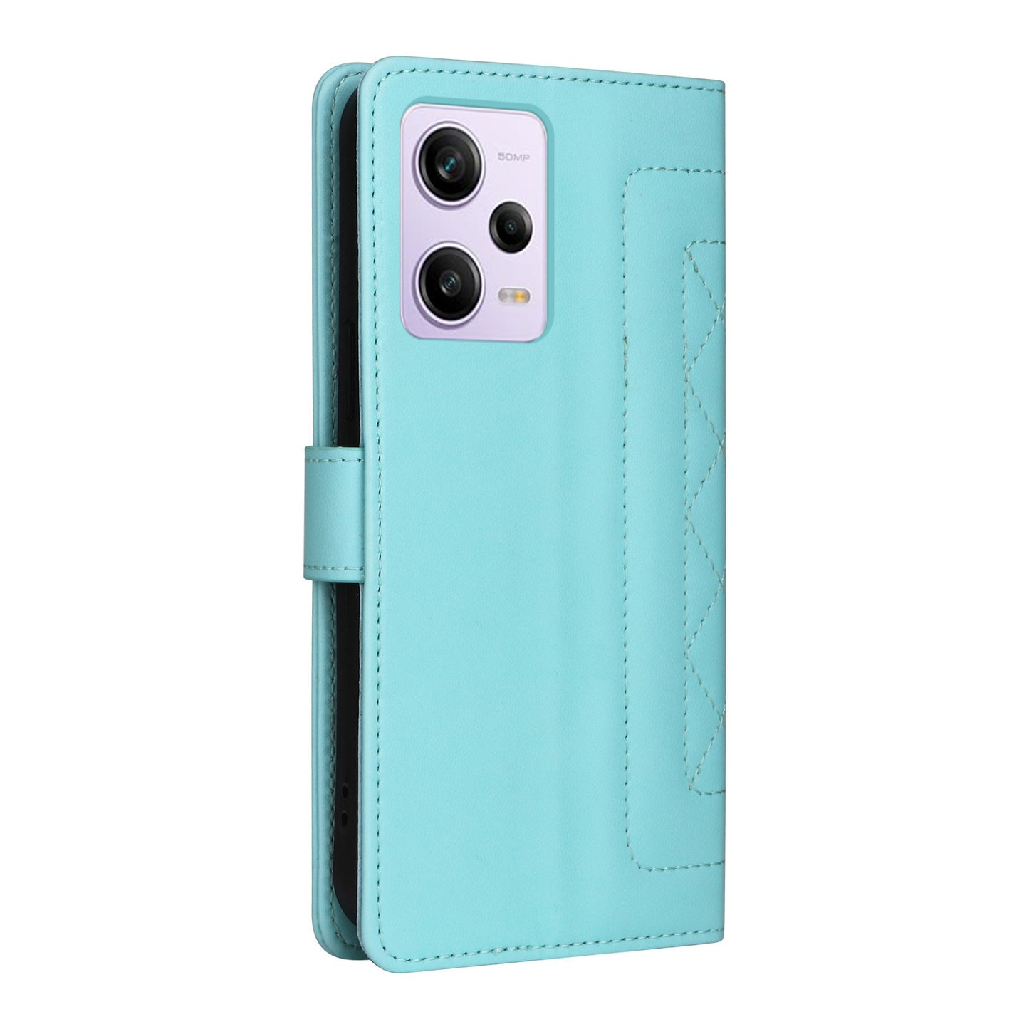 Xiaomi Poco X5 Pro Diamond Lattice Leather Flip Phone Case - Durable and Convenient Holder with Precision Cutouts