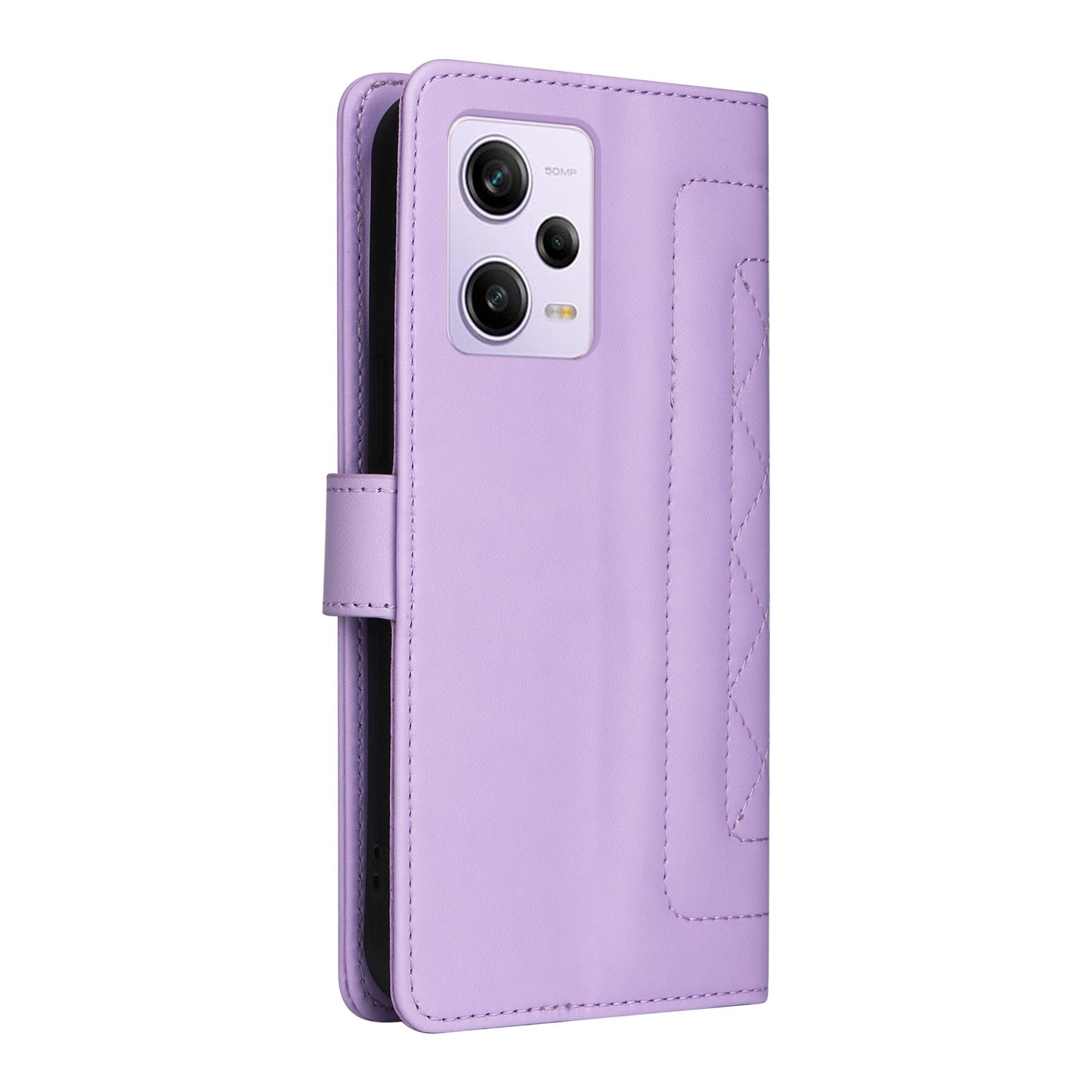 Xiaomi Poco X5 Pro Diamond Lattice Leather Flip Phone Case - Durable and Convenient Holder with Precision Cutouts