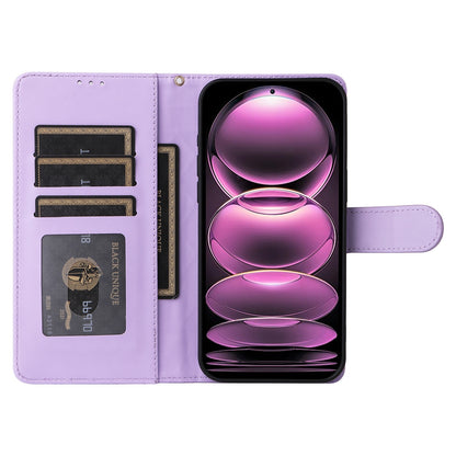 Xiaomi Poco X5 Pro Diamond Lattice Leather Flip Phone Case - Durable and Convenient Holder with Precision Cutouts