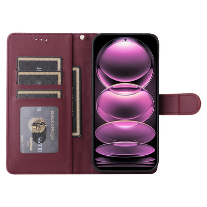 Xiaomi Poco X5 Pro Diamond Lattice Leather Flip Phone Case - Durable and Convenient Holder with Precision Cutouts