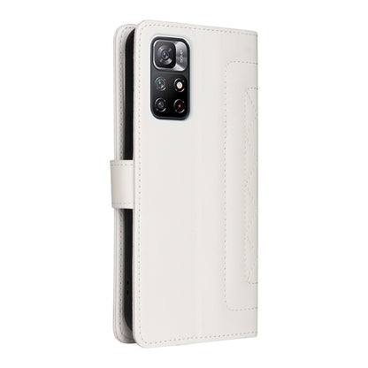 Xiaomi Poco M4 Pro 5G Diamond Lattice Leather Flip Phone Case - Durable and Convenient Holder with Precision Cutouts