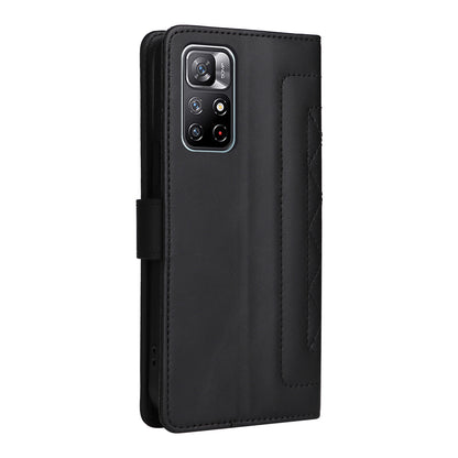 Xiaomi Poco M4 Pro 5G Diamond Lattice Leather Flip Phone Case - Durable and Convenient Holder with Precision Cutouts