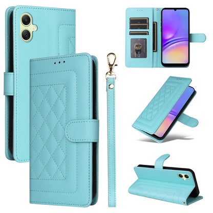 Samsung Galaxy A05 Diamond Lattice Leather Flip Phone Case - Durable and Convenient Holder with Precision Cutouts