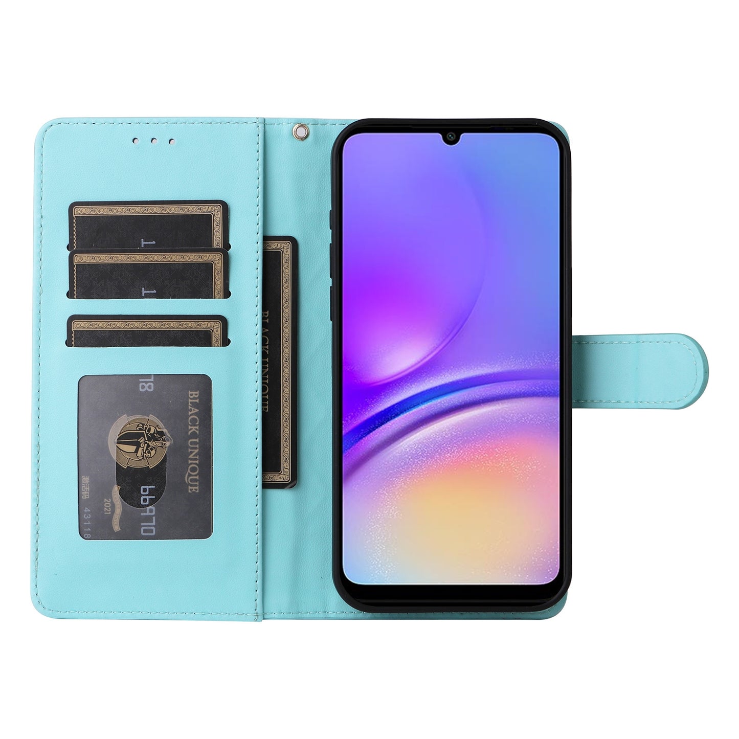 Samsung Galaxy A05 Diamond Lattice Leather Flip Phone Case - Durable and Convenient Holder with Precision Cutouts