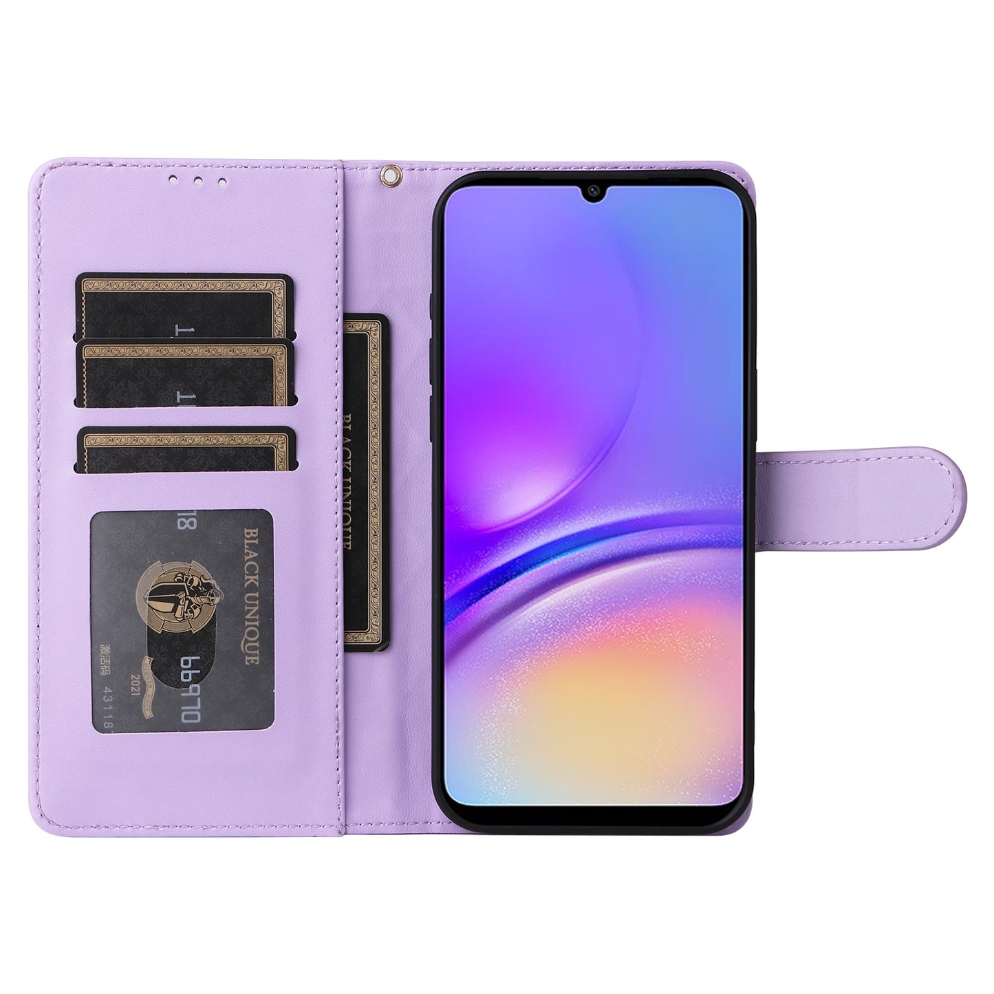 Samsung Galaxy A05 Diamond Lattice Leather Flip Phone Case - Durable and Convenient Holder with Precision Cutouts