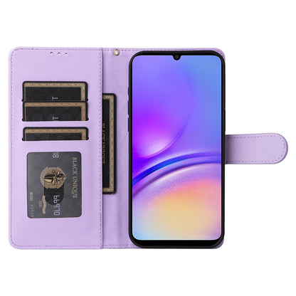 Samsung Galaxy A05 Diamond Lattice Leather Flip Phone Case - Durable and Convenient Holder with Precision Cutouts