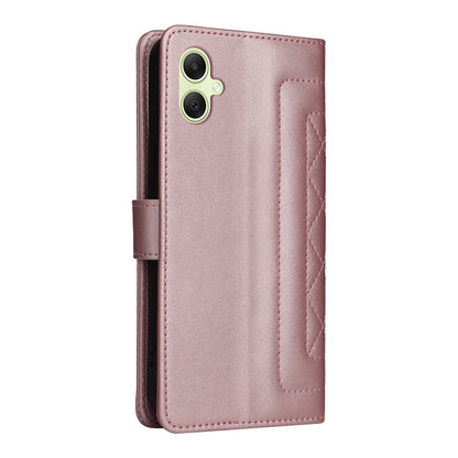Samsung Galaxy A05 Diamond Lattice Leather Flip Phone Case - Durable and Convenient Holder with Precision Cutouts