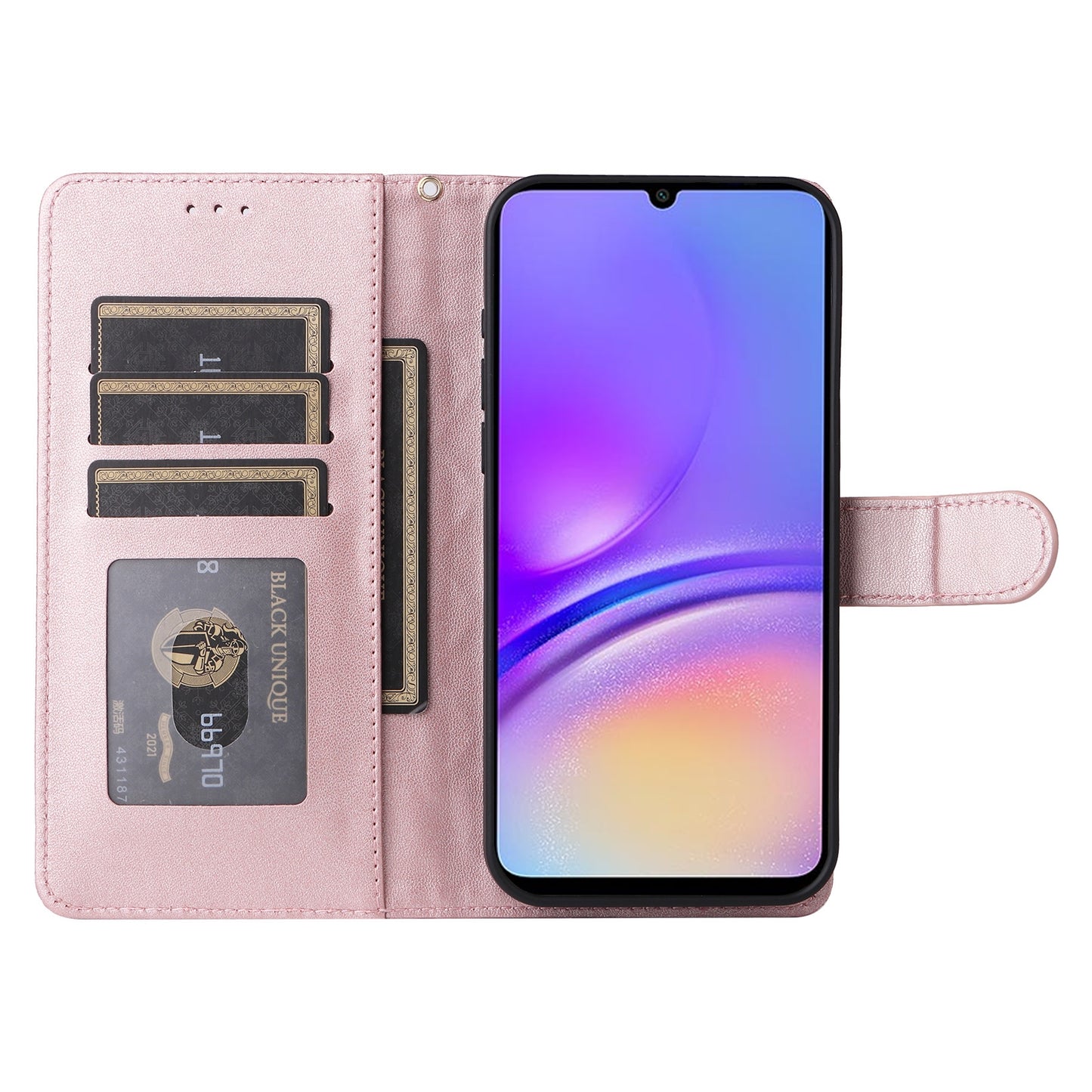 Samsung Galaxy A05 Diamond Lattice Leather Flip Phone Case - Durable and Convenient Holder with Precision Cutouts