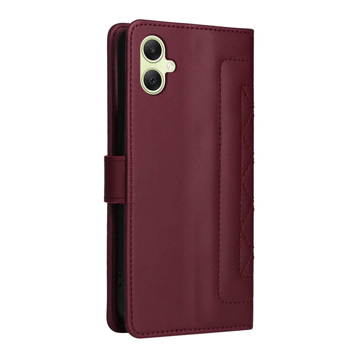 Samsung Galaxy A05 Diamond Lattice Leather Flip Phone Case - Durable and Convenient Holder with Precision Cutouts