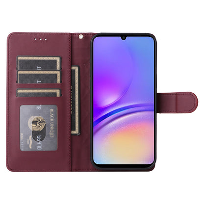 Samsung Galaxy A05 Diamond Lattice Leather Flip Phone Case - Durable and Convenient Holder with Precision Cutouts