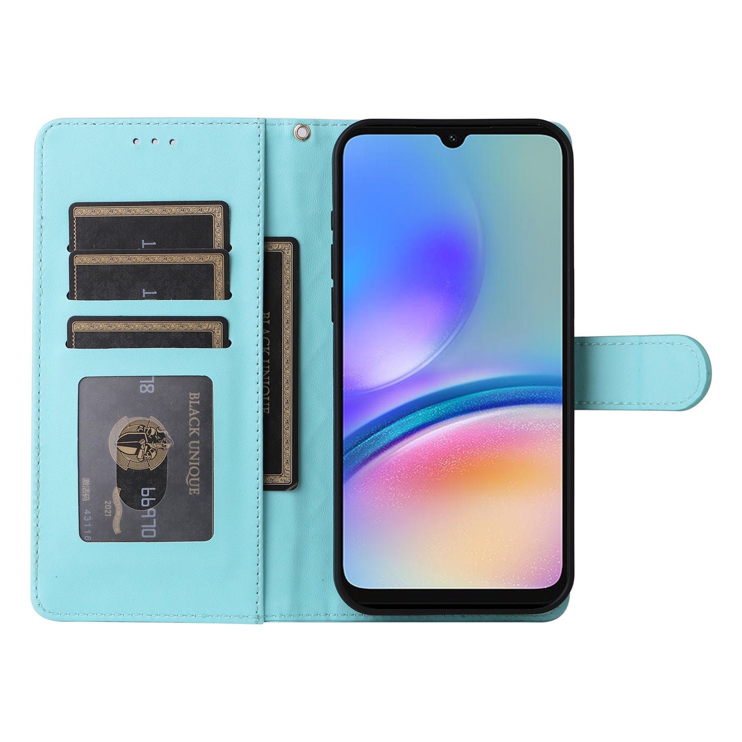 Samsung Galaxy A05s Diamond Lattice Leather Flip Phone Case - Durable and Convenient Holder with Precision Cutouts