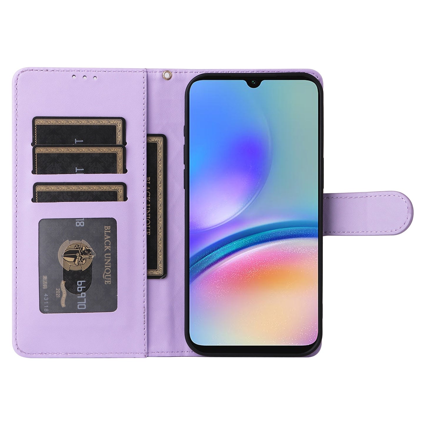 Samsung Galaxy A05s Diamond Lattice Leather Flip Phone Case - Durable and Convenient Holder with Precision Cutouts