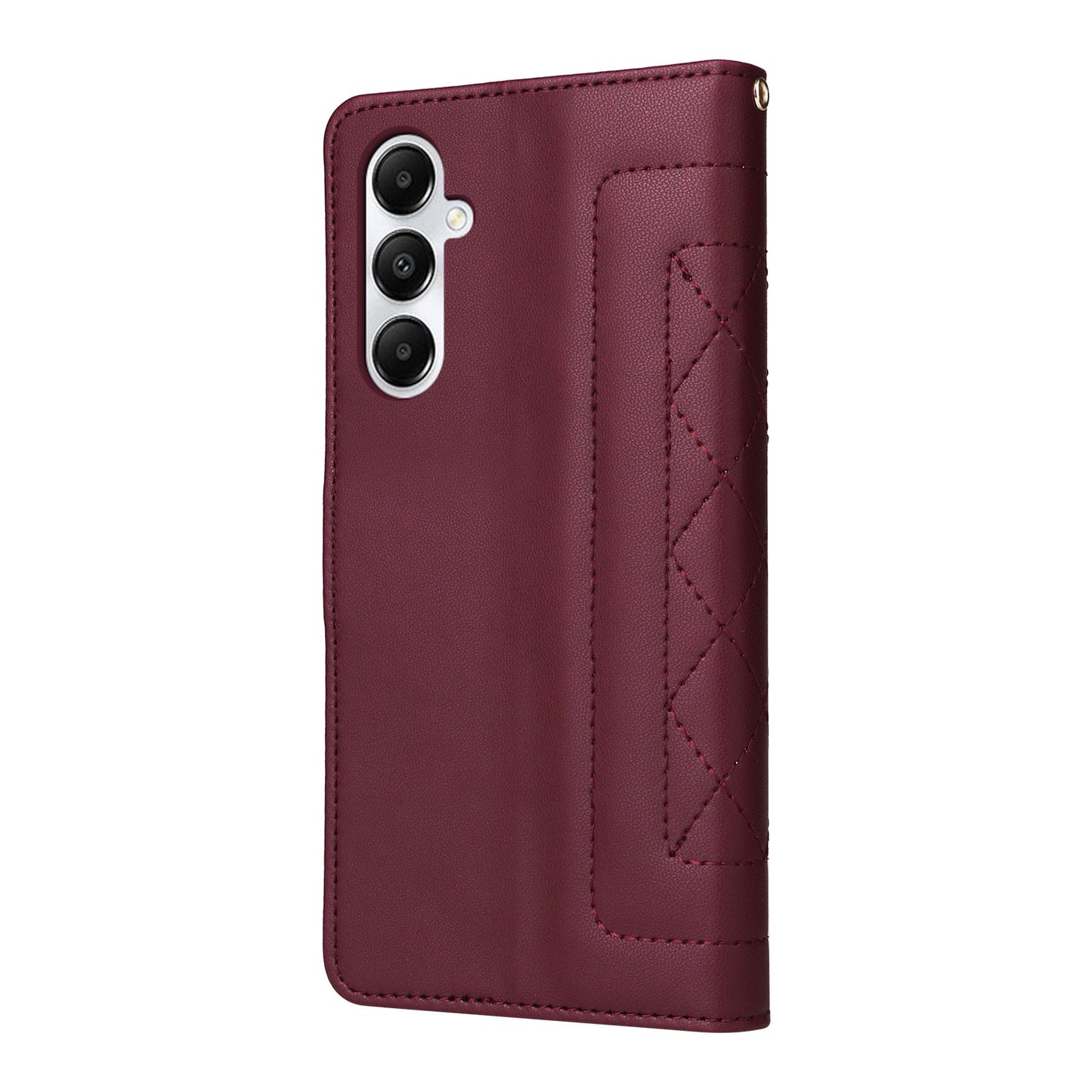 Samsung Galaxy A05s Diamond Lattice Leather Flip Phone Case - Durable and Convenient Holder with Precision Cutouts