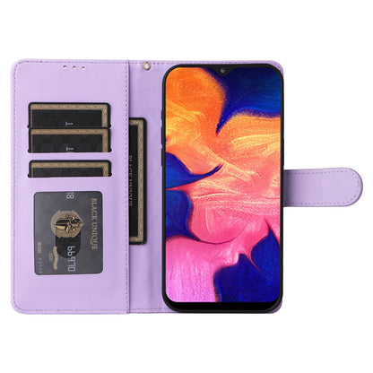 Samsung Galaxy A10 Diamond Lattice Leather Flip Phone Case - Durable and Convenient Holder with Precision Cutouts