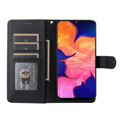 Samsung Galaxy A10 Diamond Lattice Leather Flip Phone Case - Durable and Convenient Holder with Precision Cutouts