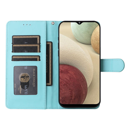 Samsung Galaxy A12 / M12 Diamond Lattice Leather Flip Phone Case - Durable and Convenient Holder with Precision Cutouts