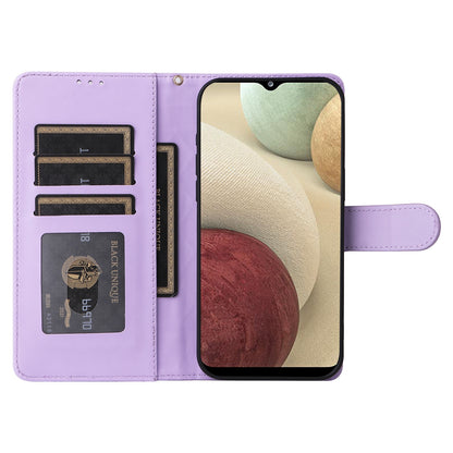 Samsung Galaxy A12 / M12 Diamond Lattice Leather Flip Phone Case - Durable and Convenient Holder with Precision Cutouts