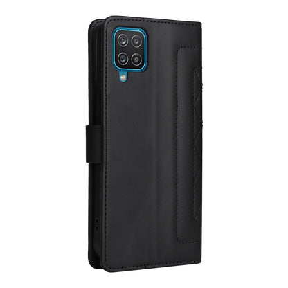 Samsung Galaxy A12 / M12 Diamond Lattice Leather Flip Phone Case - Durable and Convenient Holder with Precision Cutouts