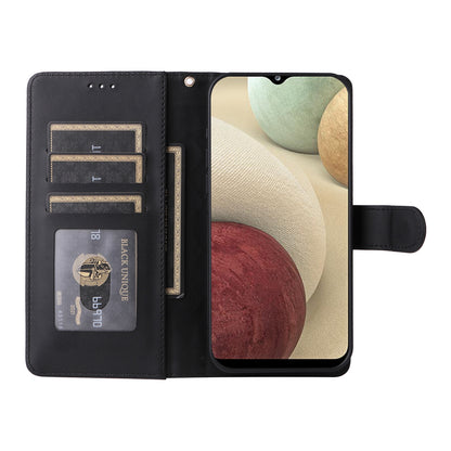 Samsung Galaxy A12 / M12 Diamond Lattice Leather Flip Phone Case - Durable and Convenient Holder with Precision Cutouts