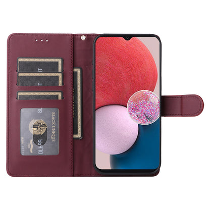 Samsung Galaxy A13 5G / 4G Diamond Lattice Leather Flip Phone Case - Durable and Convenient Holder with Precision Cutouts