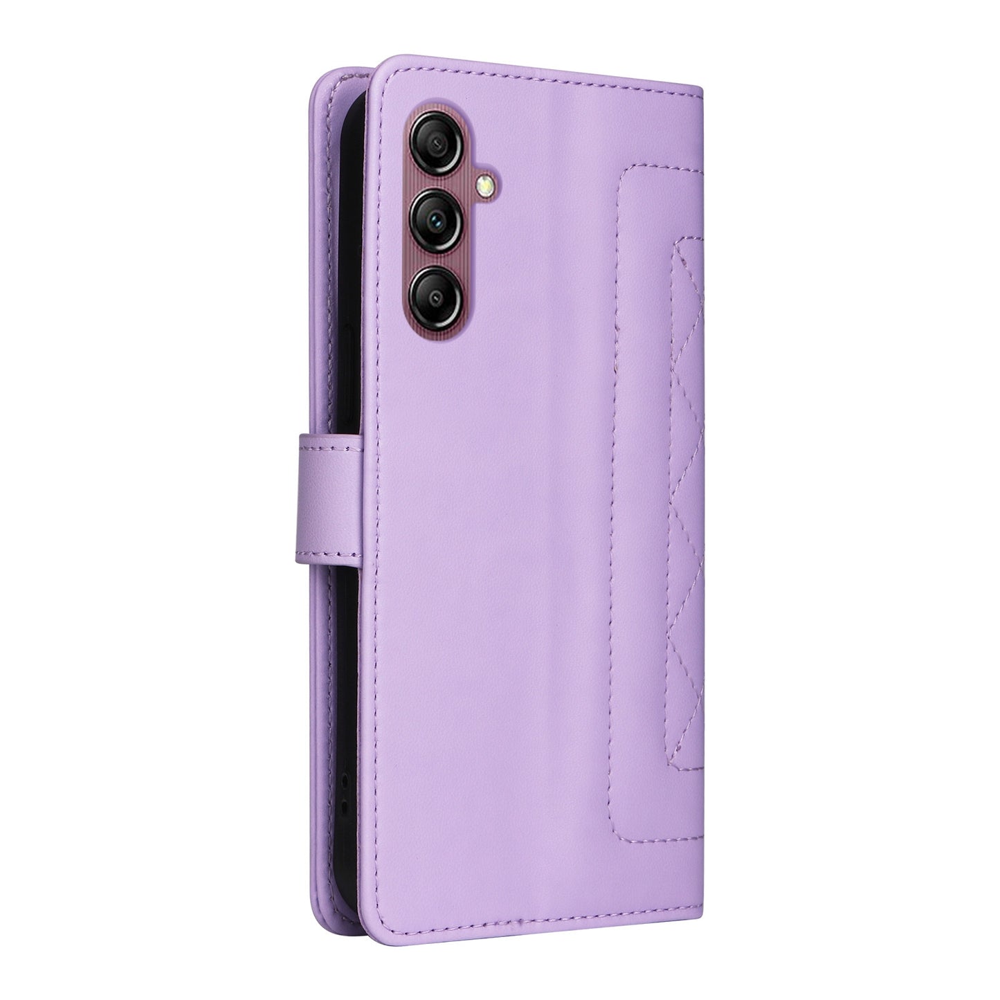 Samsung Galaxy A14 5G / 4G Diamond Lattice Leather Flip Phone Case - Durable and Convenient Holder with Precision Cutouts