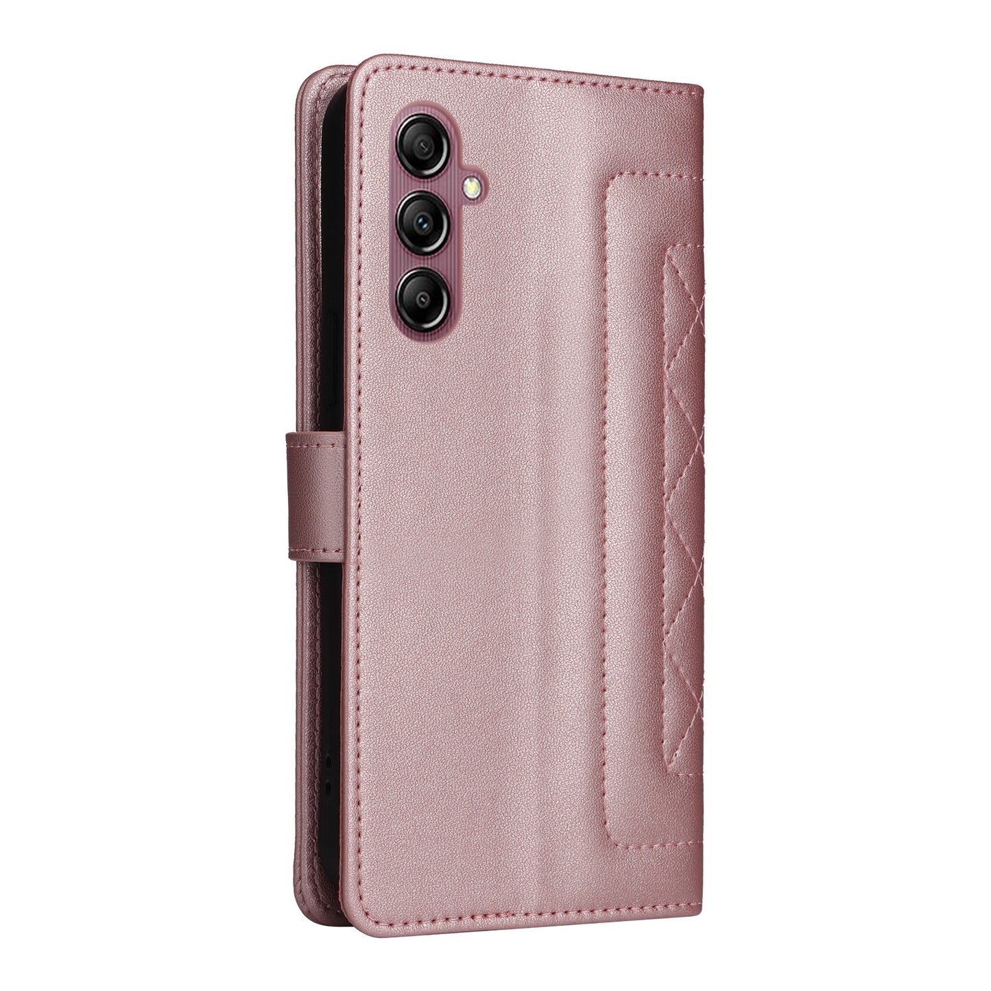 Samsung Galaxy A14 5G / 4G Diamond Lattice Leather Flip Phone Case - Durable and Convenient Holder with Precision Cutouts