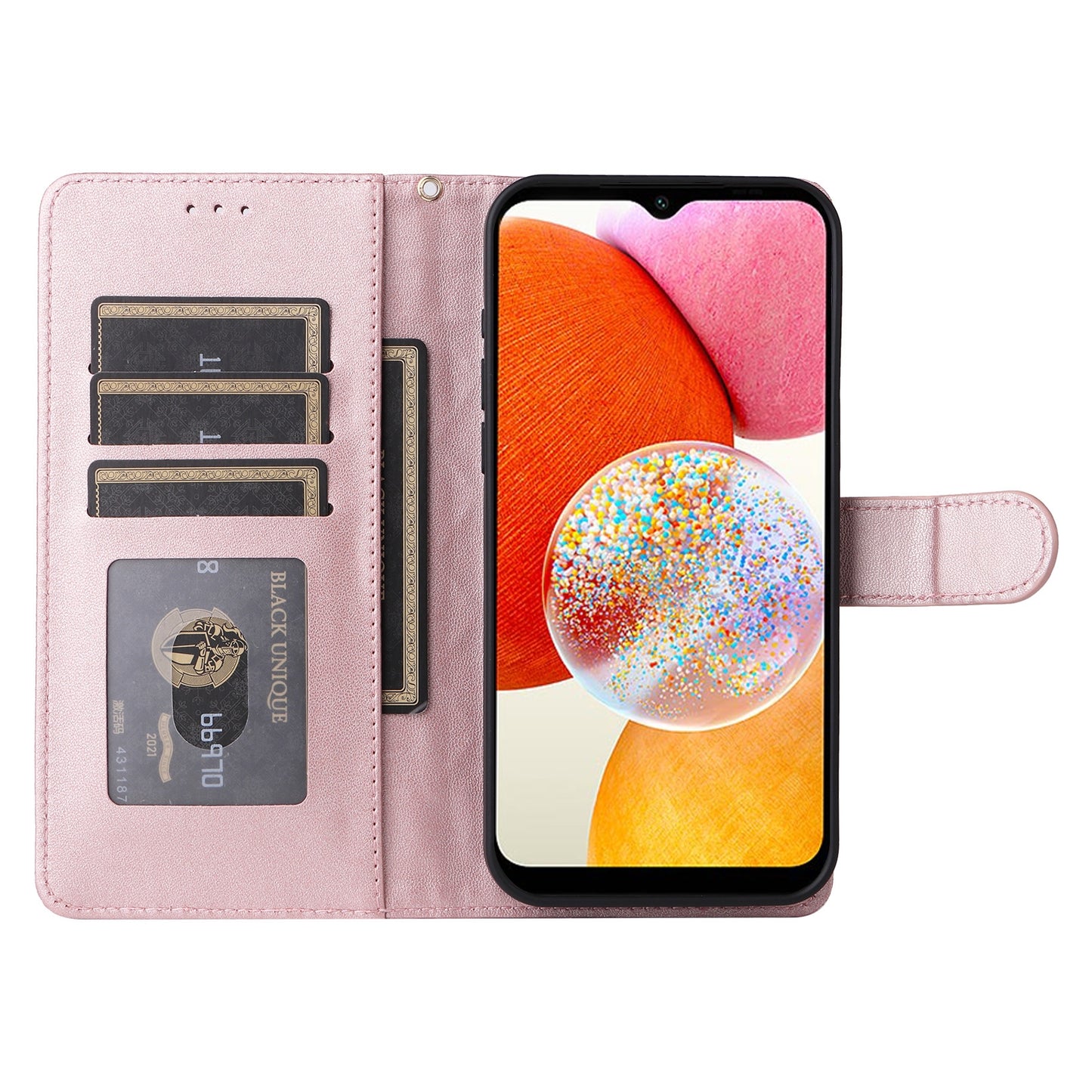 Samsung Galaxy A14 5G / 4G Diamond Lattice Leather Flip Phone Case - Durable and Convenient Holder with Precision Cutouts