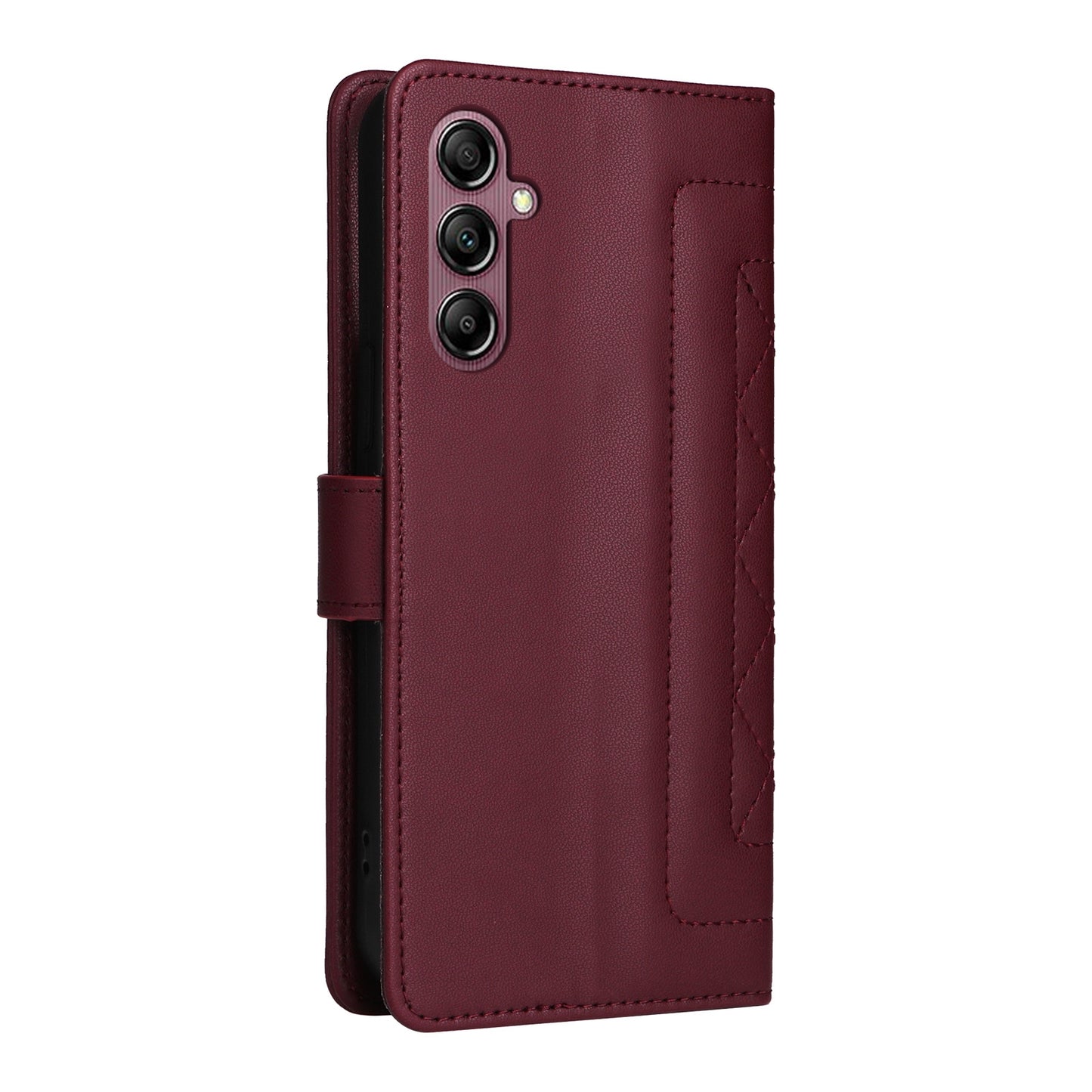 Samsung Galaxy A14 5G / 4G Diamond Lattice Leather Flip Phone Case - Durable and Convenient Holder with Precision Cutouts